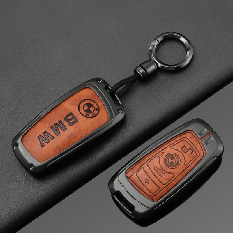AXNX2 Fashion Zinc Alloy Car Key Case Cover Holder For BMW F30 F20 F10 F18 F22 F01 X3 X4 F06 F02 M3 M5 Protector Keychain Accessories