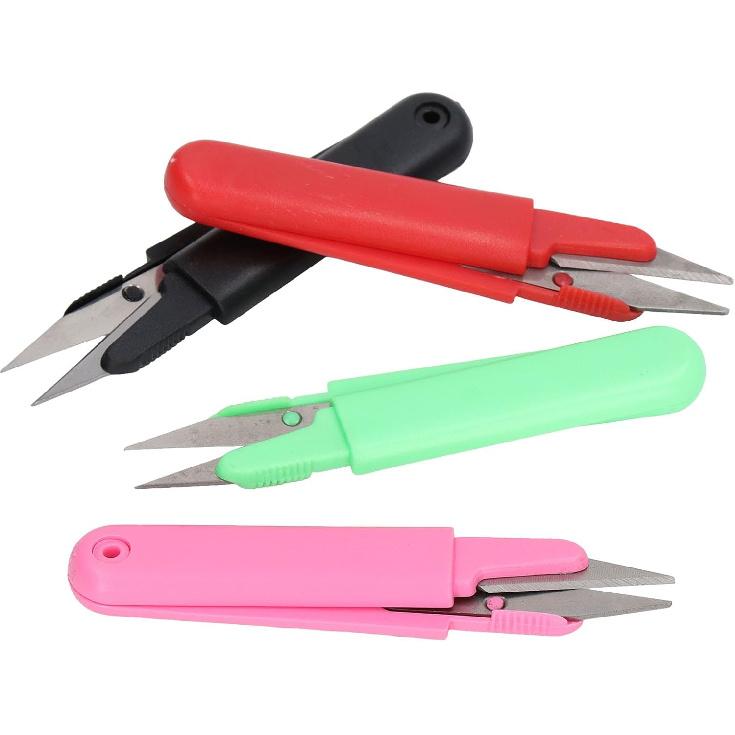 Sewing Snips, Wear Resistant Lightweight Thread Snips Round 4PCS with Lid for Sewing for Household