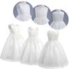 Kids Flower Girls Wedding Dress Sleeveless Water-Soluble Lace Dress Bridesmaid Wedding Pageant Ball Gown