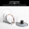 Miao's Studio Miaoinchs Studio Lid Storage, Under-Sink Extendable Pot Lid & Pan Stand, Dish Storage, Dish Drainer, for Dish Racks (1 piece)