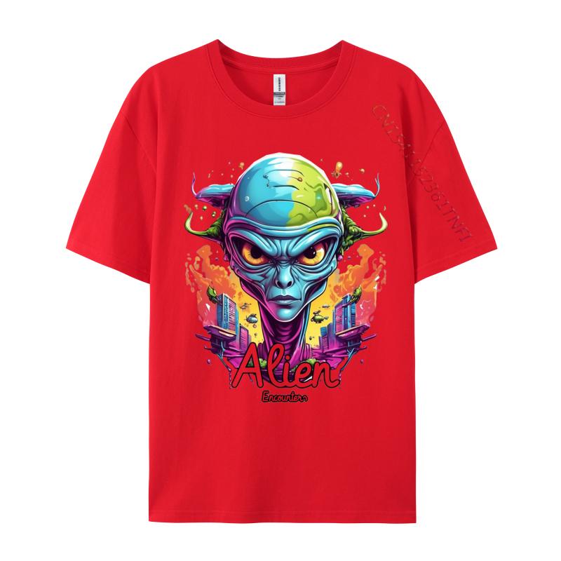 Exploring Extraterrestrial Wonders Alien Tshirt Gift TShirt Cotton Man T Shirt Custom Popular Tshirts