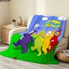 1PC Teletubbies Patterned Flannel Blanket Suitable For All Seasons For Home Decor Warmth And Comfort Gifts Holiday Present