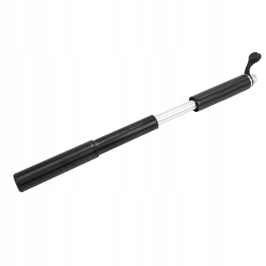 Shrader Presta tire pump with hose, aluminum bottle mount