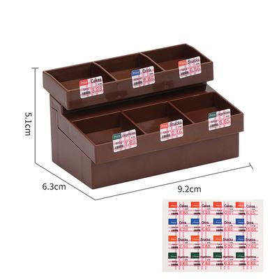 1 Set 1/12 Dollhouse Miniature Simulation Supermarket Display Cabinet Model Decoration Mini Bread Stand Doll Accessories Toys