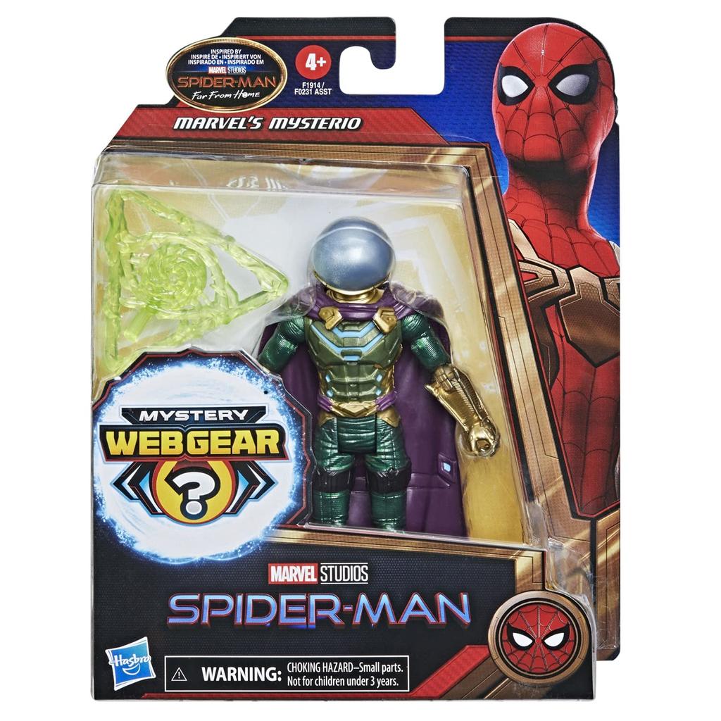 Hasbro Marvel No Way Home Mystery Web Action Figure F1914 Authentic Spider-Man Gear/Mysterio