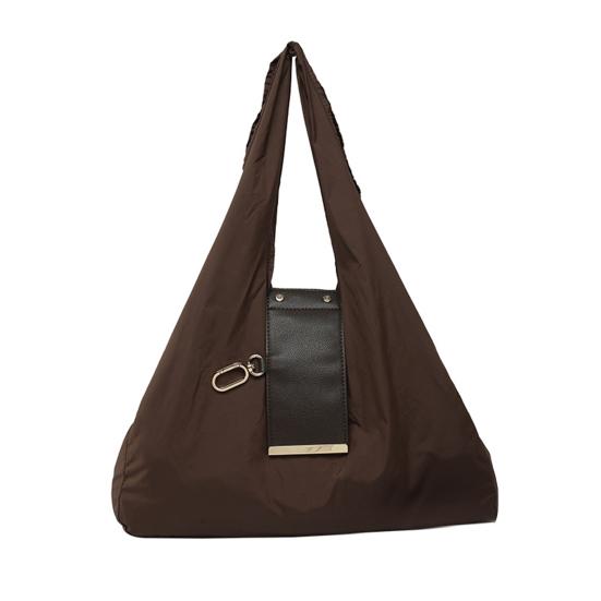 

Складная расширяемая мини-сумка-тоут с брелоком, портативная нейлоновая сумка для покупок, многоразовая дорожная сумка для повседневных покупок кофейный