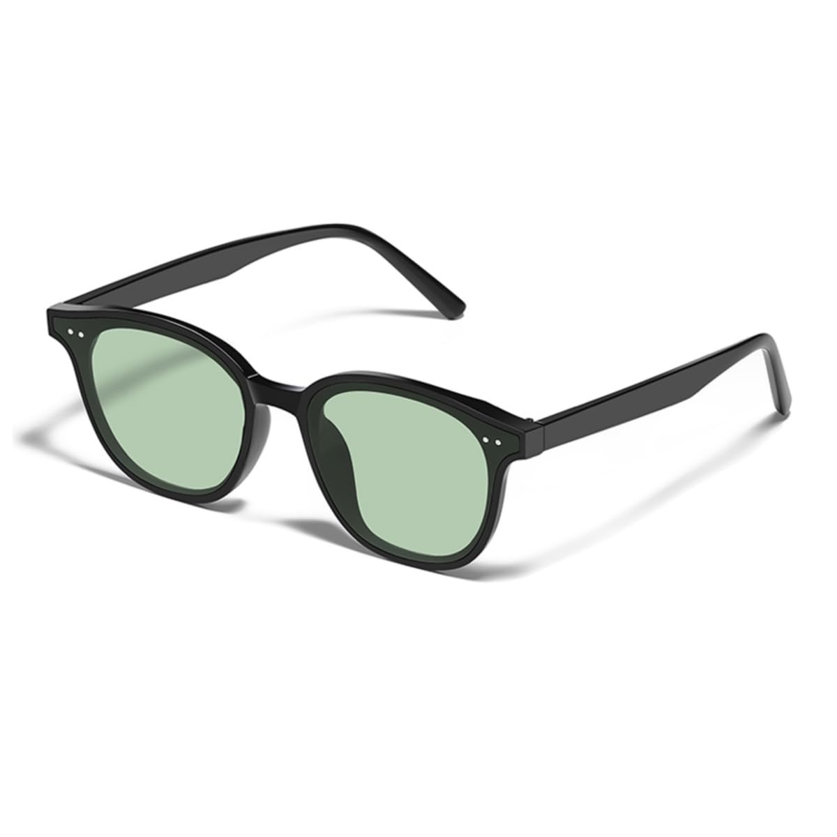 

Sunglasses for UV B1053 [FEISEDY] Men, Boston, Korean, See-through, Protection, Round, Popular, Women s, Fashion, Golf, зелений
