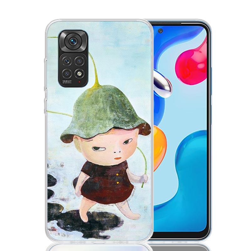 Y-Yoshitomo Nara Phone Case For Xiaomi Redmi Note 15 14 13 12S 12 Pro Plus 11S 11E 11 11T 10S 10 Art Soft Pattern Cover Redmi No