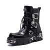 Vintage Unisex High Boots Spanish Street Style Metal Punk Rock Platform Boots