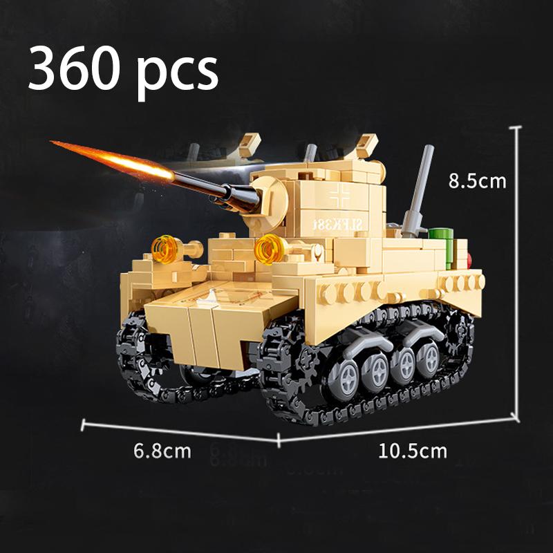 Tankové sady 2023 nové vojenské vozidlo stavebnice stavebnice ww2 německo usa T34 světová válka 2 1 i ii obrněný tank