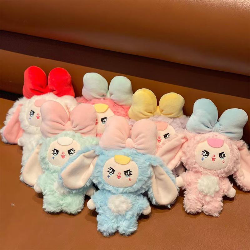 Cartoon Bunny Dress Up Doll Keychain Creative Cute Dolls Keychain Pendant Children Collection Toys Schoolbag Decoration Gifts