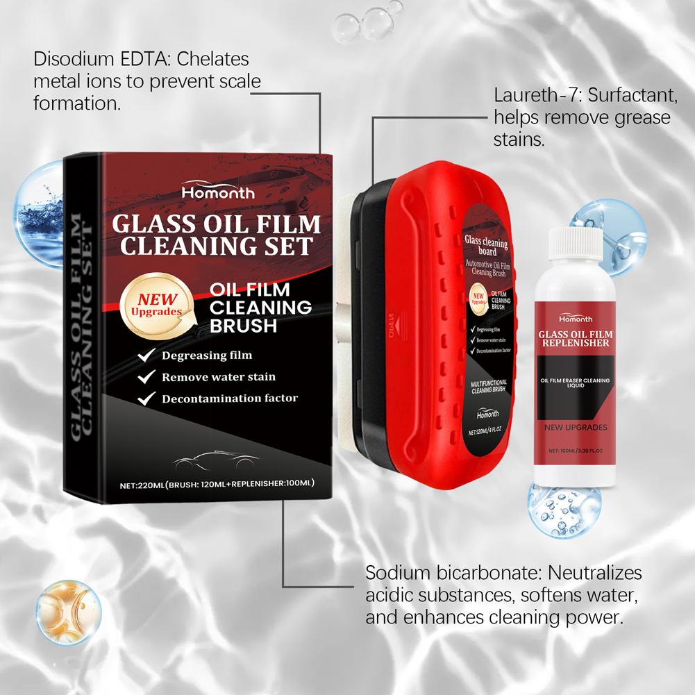Środek do usuwania filmu olejowego z szyb samochodowych z wkładem ściereczka czyszcząca przeciwdeszczowa Szczotka do czyszczenia szyb samochodowych Środek do czyszczenia szyb samochodowych