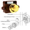 Lock Button Catch Lock Push Zinc Alloy 26mm Cabinet Camper Cupboard Door Latch Knob Button Catch Lock High Quality