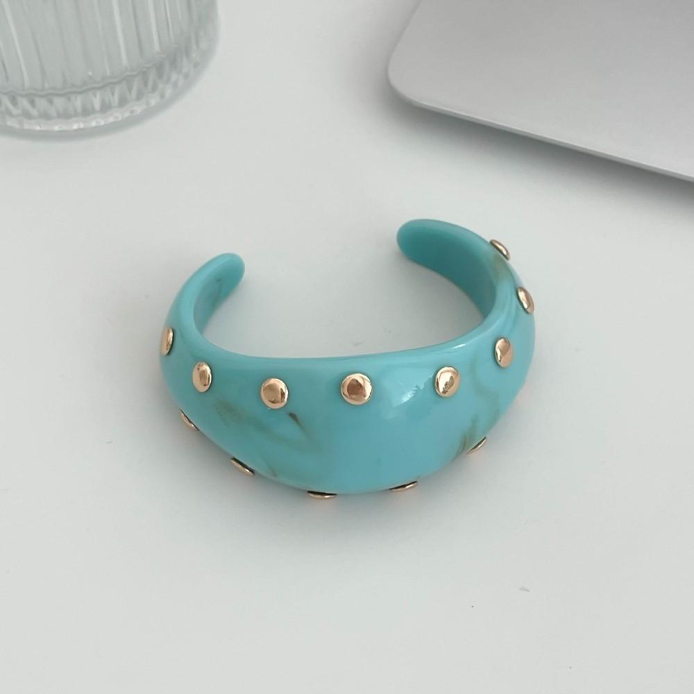 Irregular Resin Cuff Bracelet Marbling Chunky Bangle Vintage Wide Cuff Bracelet Gifts