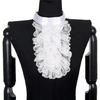 Victorian Styles Detachable Jabot Collar Ruffled Lace False Collar Neckwear for Halloween and Themed Party Costumes