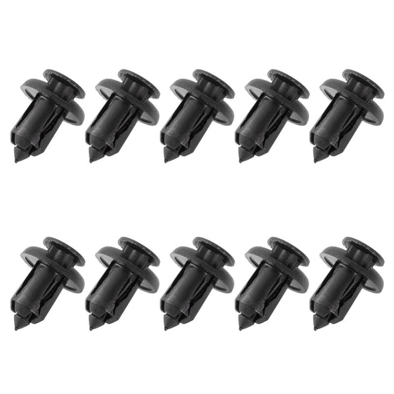 10-50pcs Black Front Bumper Locking Hooks & Clip Fastener Push Rivet Trim Rivet For Honda Accord Car Accessries