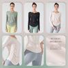 Yuoku Long Sleeve Yoga Top with Thumb Holes for Sports and Perfect for and Sportswear Women's Fitness, Shirt, Moisture-Wicking, Quick-Drying, Stretch,