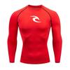 Men's Boxing Training Bottoming Long-sleeved Compression Shirt Outdoor Running Breathable Quick-drying Elastic T-shirt S-3XL
