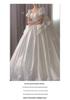 2025 French Retro Summer Wedding Dress: High-Quality Plus Size Bridal Gown with Light Train & Embroidery D93