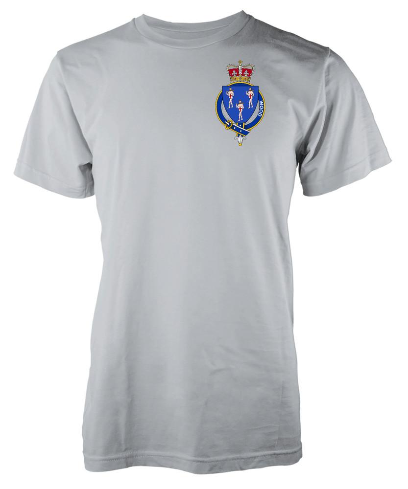 

Free Personalisation Wood Family Name T-Shirt Family Crest Badge Coat Of Arms 2XL