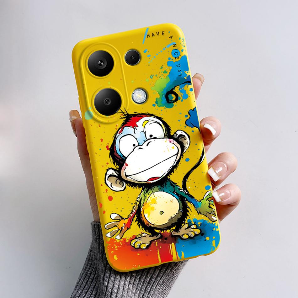 

For Poco M6 Pro 4G Case Silicon Cover Soft Bumper for Xiaomi Poco M6 Pro M6Pro 4G Global Phone Cases M 6 Pro Cartoon TPU Shells Poco M6 Pro 4G