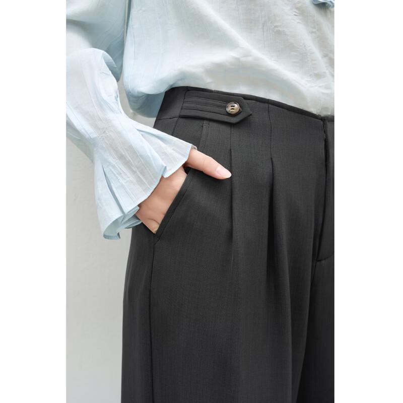 Women's High-Waist Straight-Leg Suit Pants