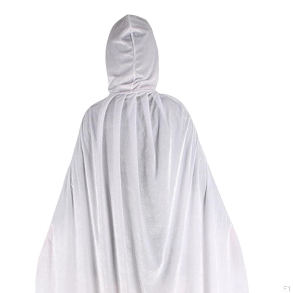 Deluxe Halloween Velvet Hooded Cape Cloak Robe - Premium Quality Costume Accessory for Parties and