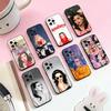 Funda de Teléfono de la Cantante K-Katy Perry Para iPhone 17,16,15,14,13,12,11 Plus,Pro,Max,XS Silicona Suave
