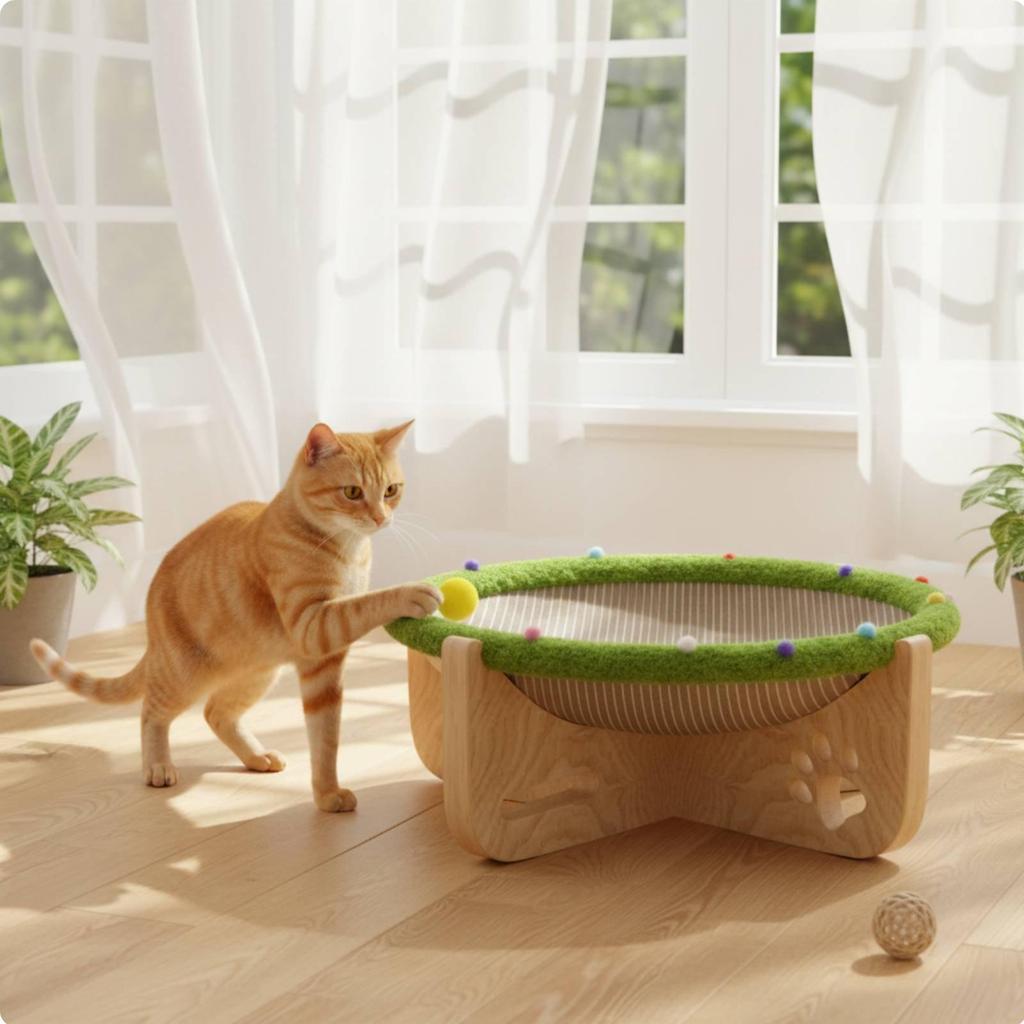 Sisal Cat Scratching Board Breathable Bed Clawsable Pet House Lounger