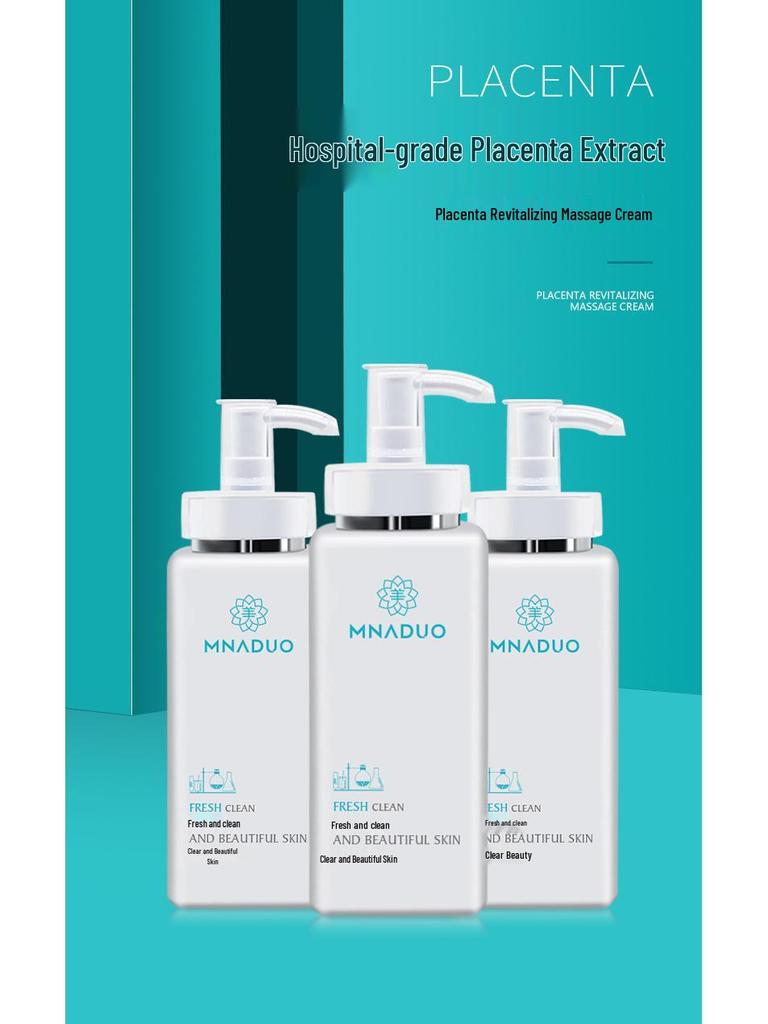 Cinema Placenta Revitalizing Massage Cream 500g - Facial Deep Cleansing and Skin Care for Beauty Salons