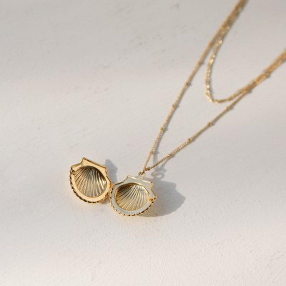 Seashell Locket Necklace