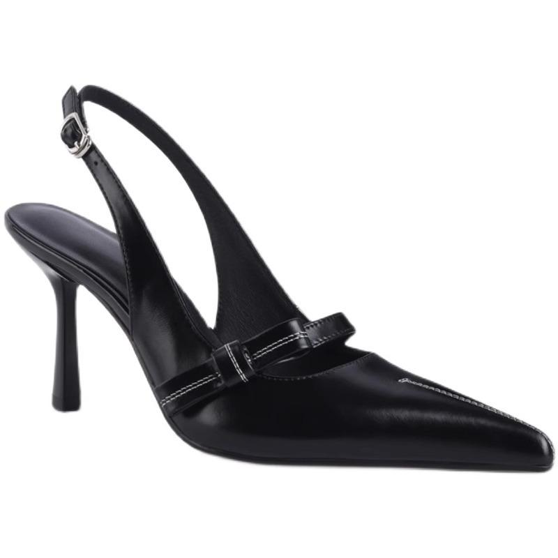 Fashion 2025 Fashion Ladies Shoes Buckle Strap Women's High Heels New Best Seller Office and Career Hot Sale Retro Closed Toe Sandals