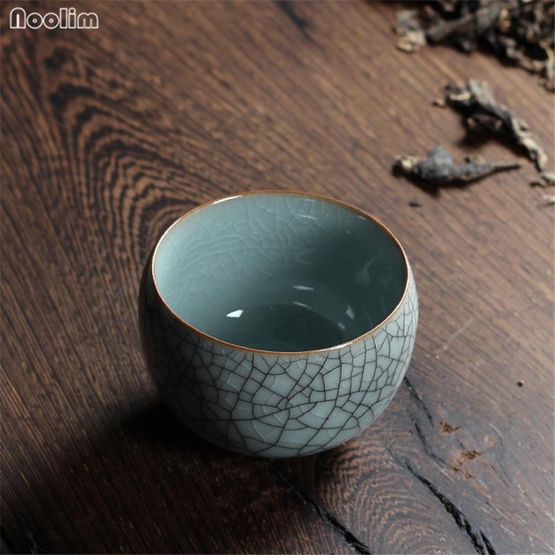 2 Teile/satz Kleine Tee becher Celadon Porzellan Büro Teetassen Keramik Master Tasse Knistern Glasur Tee Schüssel 90ML
