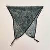 Retro rhombus triangular silk scarf strap fart curtain women's spring and summer fashion versatile stacked wear go out decorative jeans accessories
