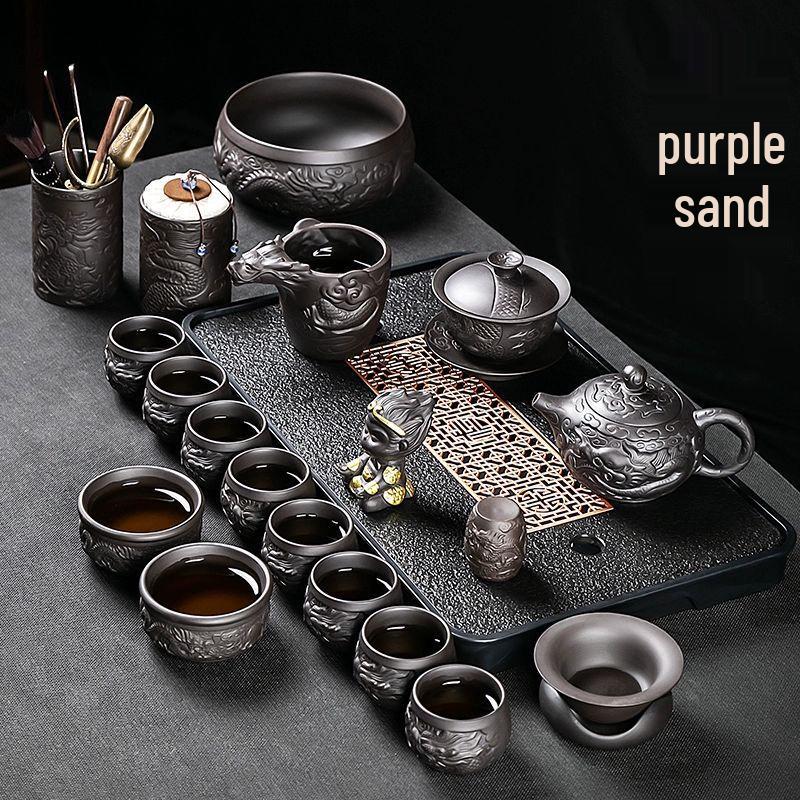 Qianyu Xianglong Zisha Tea Set