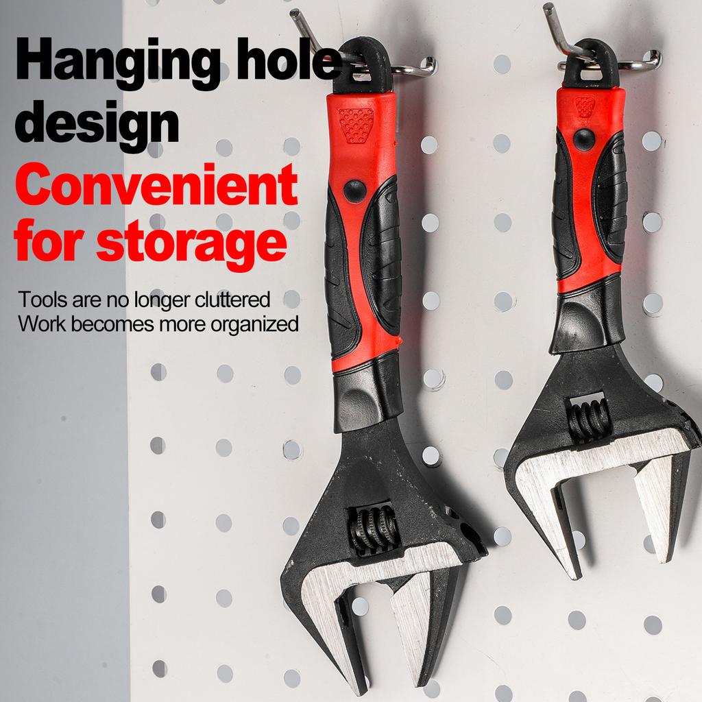 Adjustable Large Opening Wrench Universal Spanner CR-V Steel Mechanical Workshop Repair Tools Car Bicycle Wrench Hand Tools