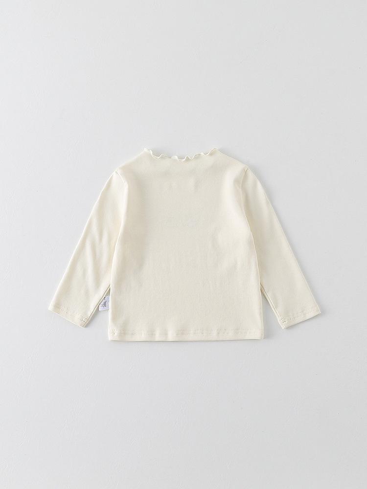 2026 Spring Korean-Style Long-Sleeve Printed Top for Baby Girls - Infants & Toddlers