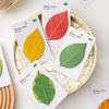 Leaf-Shaped Sticky Notepads Removable Memo Pads Paper Sticker Pads Anti-Forgetting Reminder Note for Home Wall Photo DIY Decoration