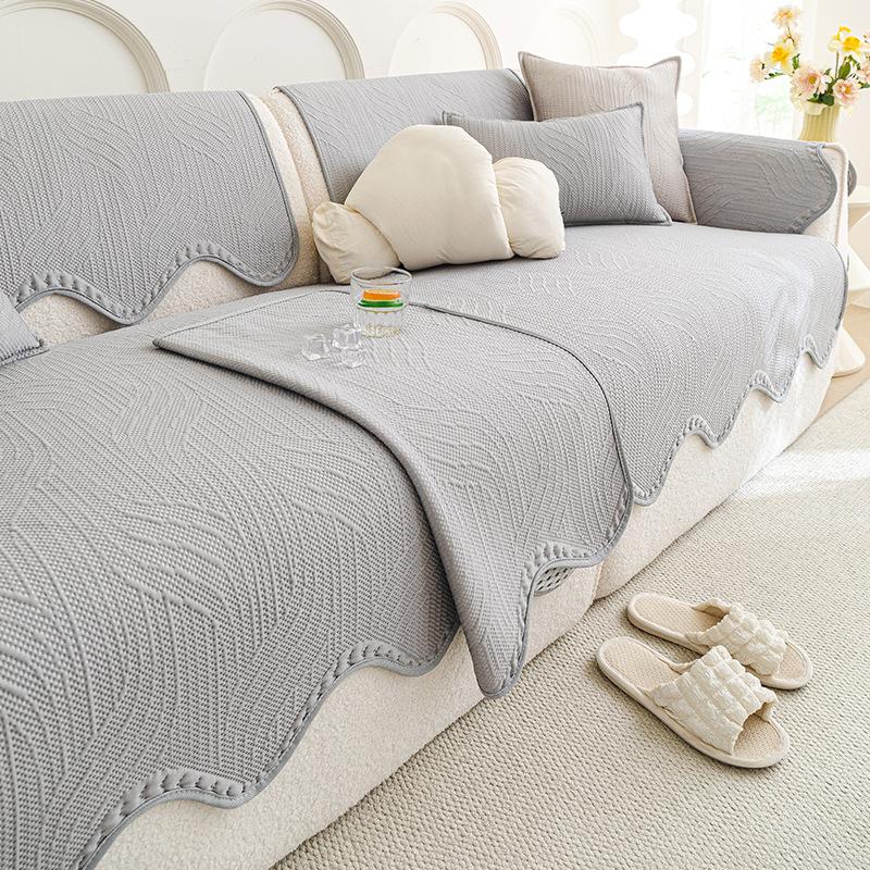Summer New Cool One-Piece Combination Sofa Universal Simple Light Luxury Sofa Cushion Cover Cloth