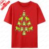 Frog Squad Christmas Trees Graphic Printed T Shirts Clothes For Unisex Funny Cute Xmas Hat TShirt Unisex Cotton Tops Classic Gift