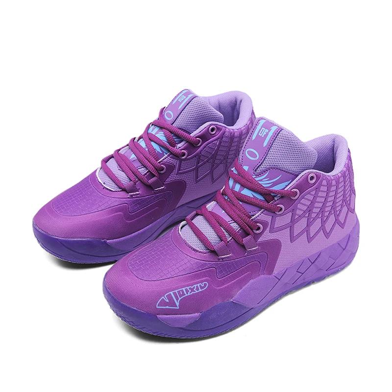 Men's Basketball Shoes Sports Breathable Original Athletic Training Outdoor Sneakers Non-Slip Male Field Student Basket Shoes