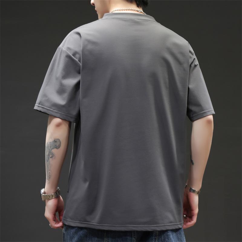 New Graffiti Short Sleeved T-shirt for Men's Summer Thin T-shirt Plus Size Men's Short Sleeved Shirt