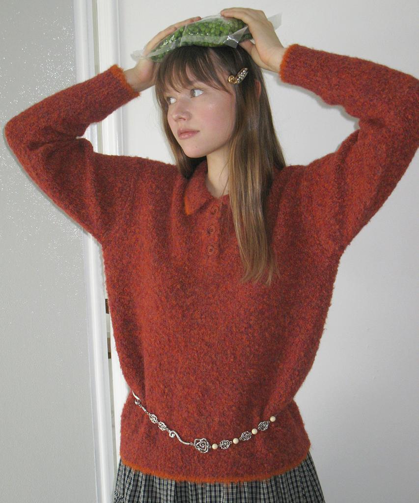 SINOON Rose Beads Chain Belt (Silver Gold)