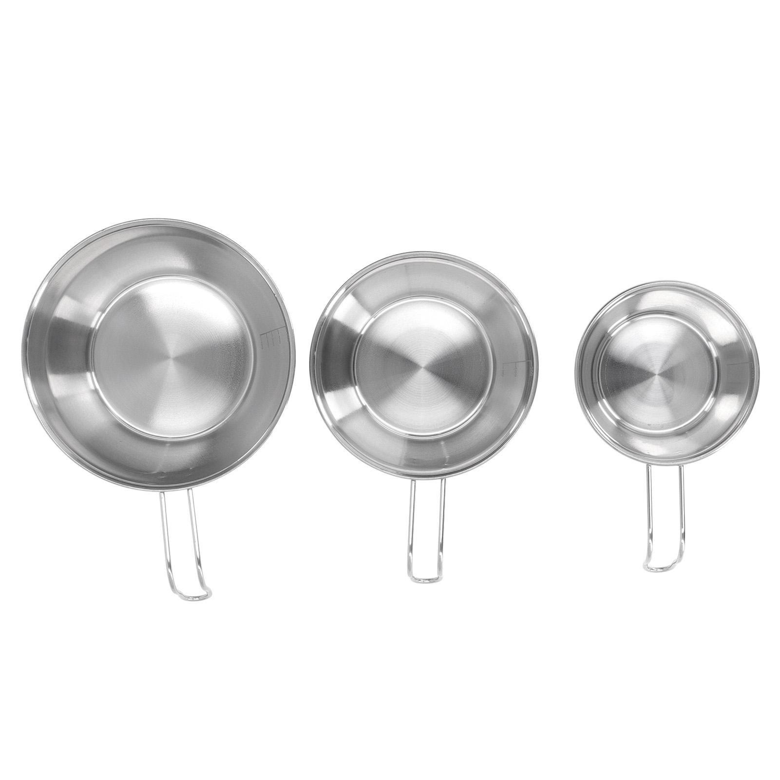 

Набор из 3 мисок из нержавеющей стали для кемпинга, переносные складные кружки для барбекю, альпинизма и пикника