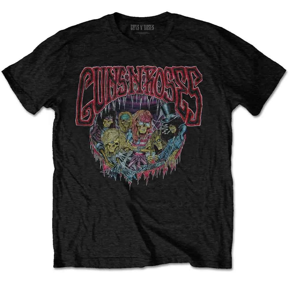 Guns N Roses T Shirt Use you Illusion Tour USA Band Logo Official Mens Black