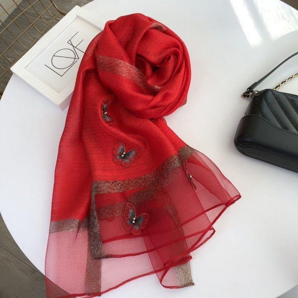 

Роскошный брендовый женский шарф, модные шелковые шарфы с принтом, летние шали и накидки, мягкая женская бандана из пашмины, платок, хиджаб