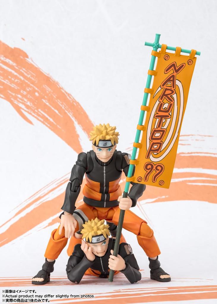 TAMASHII NATIONS NARUTO Uzumaki Naruto 145mm PVC ABS Vopsit Articulații Figurină Mișcătoare S.H.Figuarts -Ediția NARUTOP99- Aprox.. &