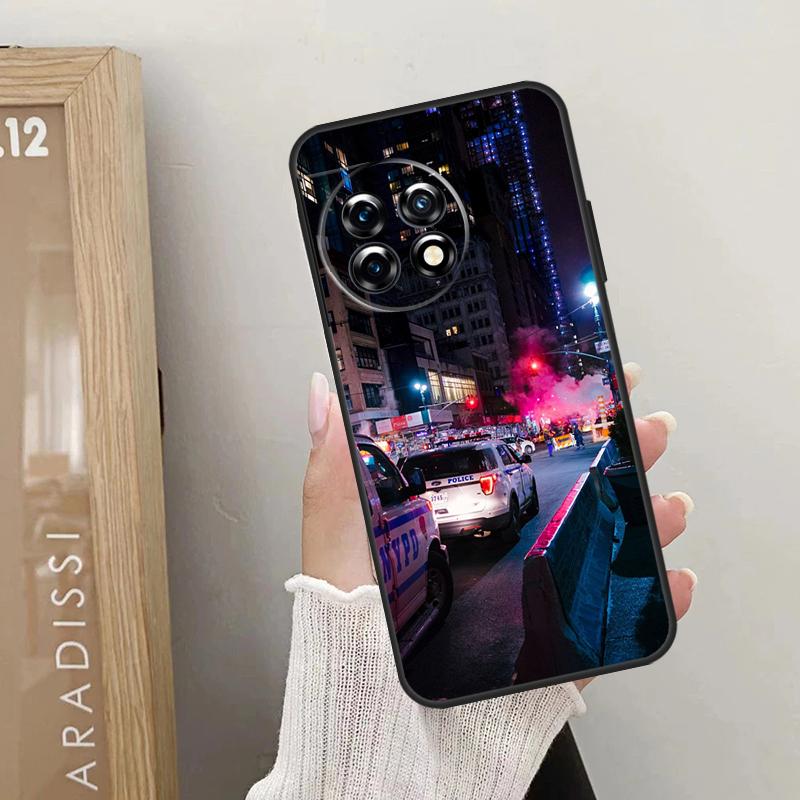 Police Car Case For OnePlus Nord 5 CE 2 3 4 Lite N20 N30 OnePlus 15 R 13R 12R 10R 13T 10T 11 12 13 Cover