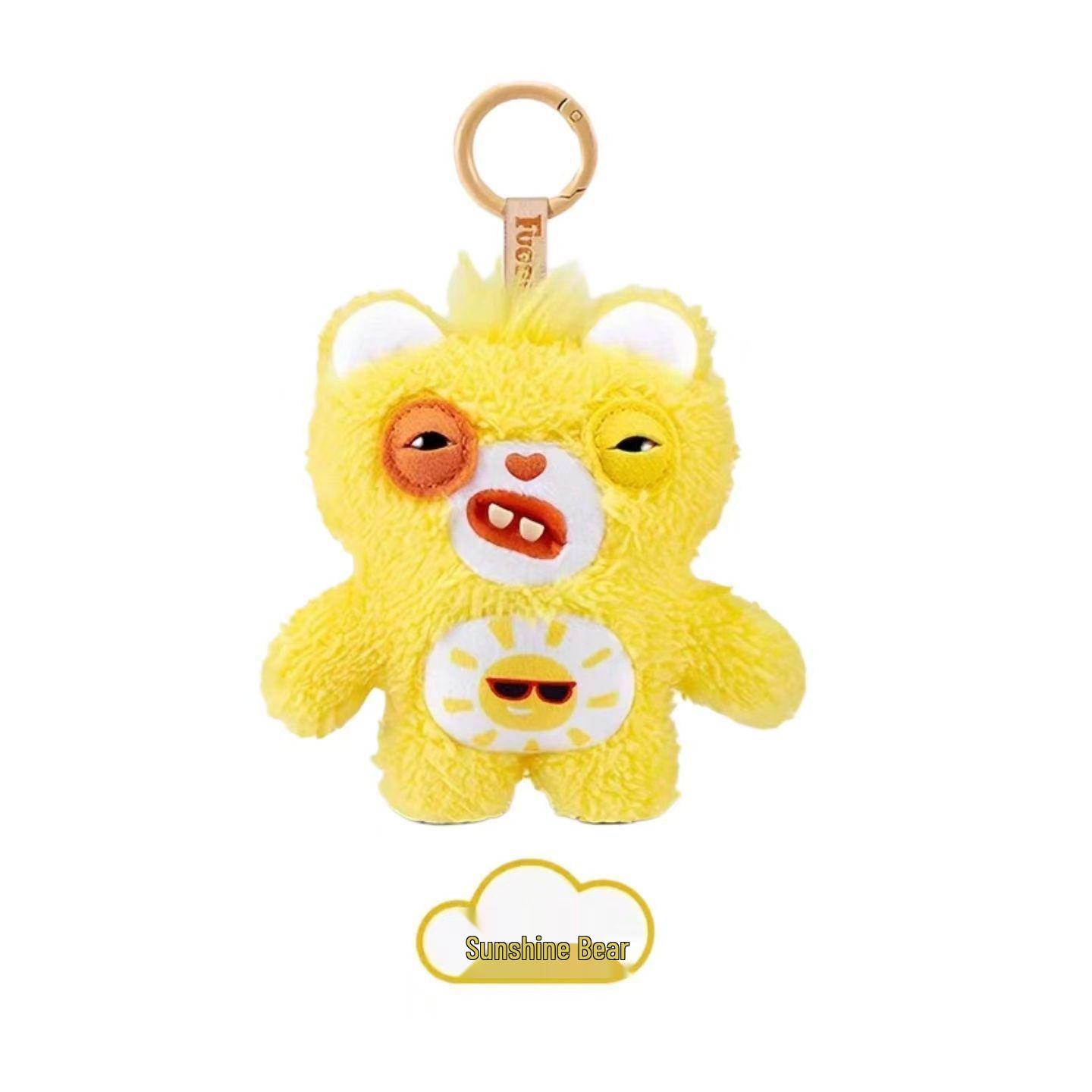 Fuggler Echter Niedlicher Monster-Liebesbär Plüsch-Schlüsselanhänger - Trendiger & Lustiger Blind Box Anhänger