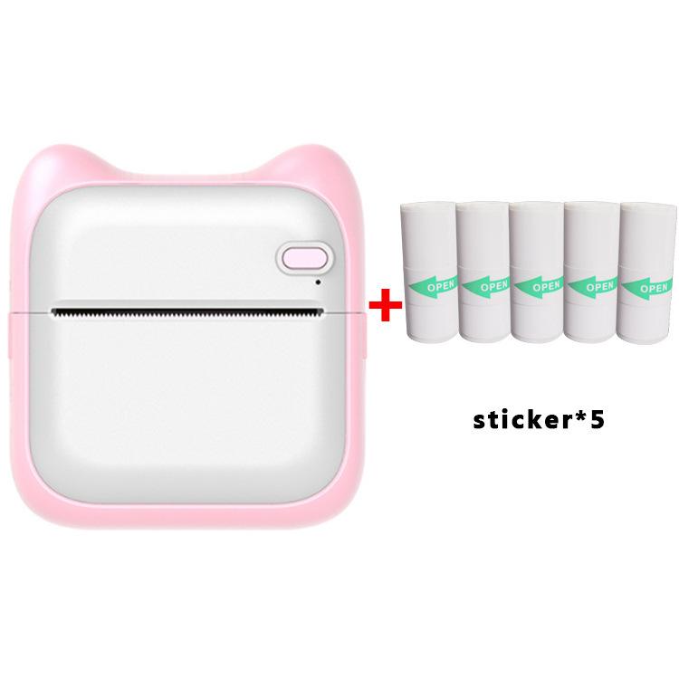 Mini imprimantă foto de buzunar Mașină de imprimare termică portabilă 190 dpi Conexiune BT fără fir pentru